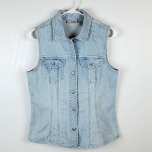 Chico's platinum stonewash vest